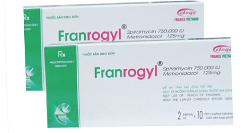 Viên uống Franrogyl là thuốc kháng sinh có tác dụng điều trị tình trạng viêm nhiễm răng miệng cấp và mãn tính