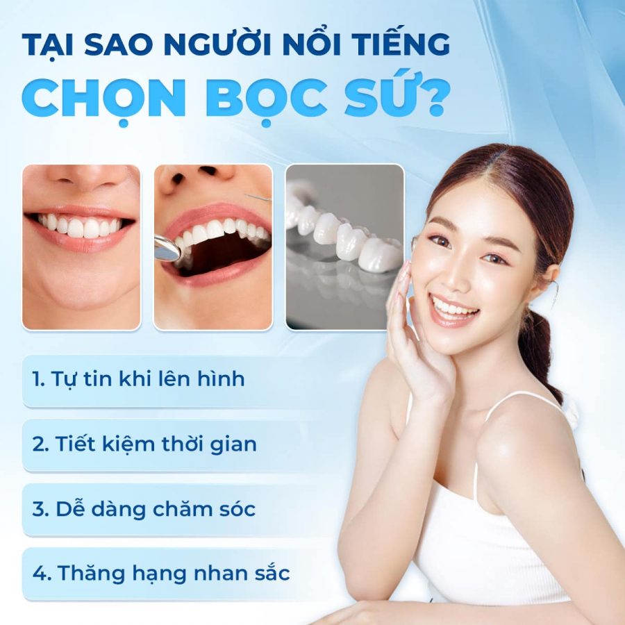 Lý do khiến người nổi tiếng yêu thích bọc răng sứ